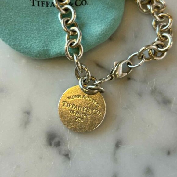 Tiffany & Co. Circle Tag Charm Bracelet - Picture 5 of 8